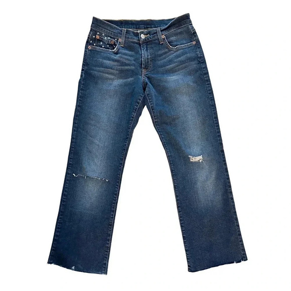 Lucky Brand women’s Dungarees by Gene Montesano classic fit size 4/27 - Picture 1 of 7